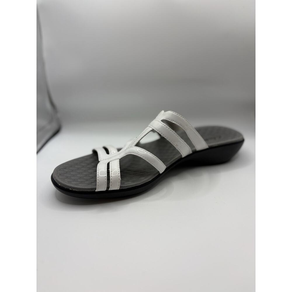 Clarks Collection Sandals Womens 12 White Comfort Walking Adjustable Easy Strap - Picture 7 of 12